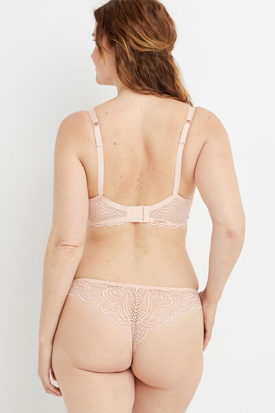 DENTELLE TANGA DENTELLE POUDRE