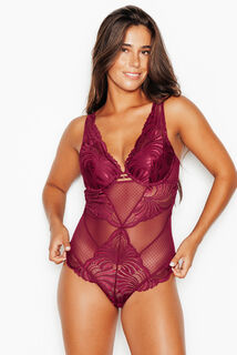 JEN BODY AMPLIFORME FOULARD ROUGE