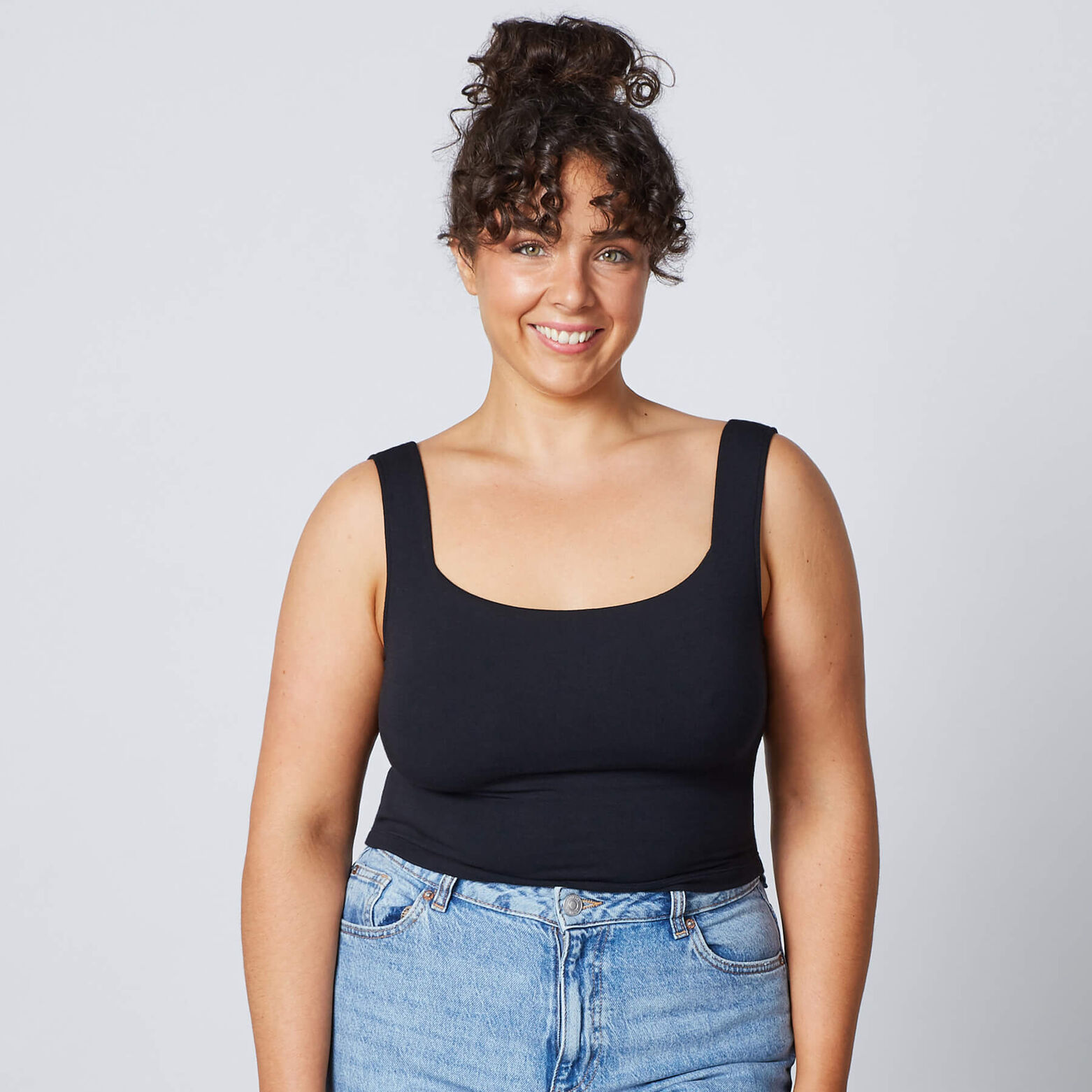 INDIE DEBARDEUR CROPTOP NOIR
