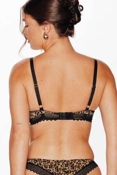 DOUCE SOUTIEN-GORGE EMBOITANT MICROFIBRE MULTICO NOIR