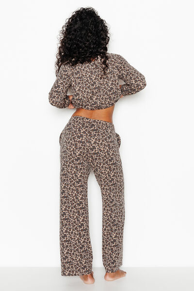 PANTALON DE PYJAMA MULTICO MARRON