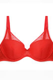 AMELIA SOUTIEN-GORGE AMPLI FOULARD TULLE ROUGE