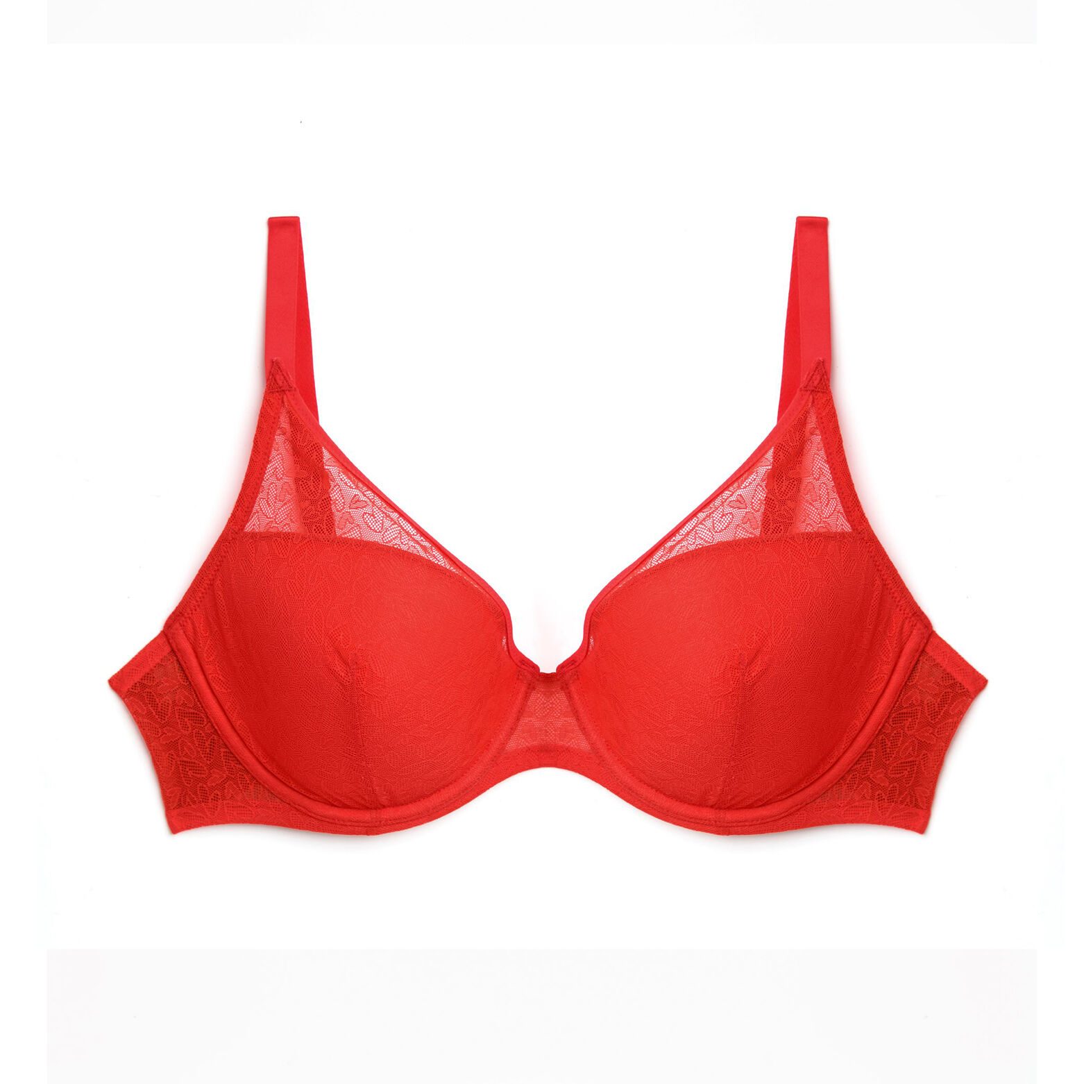 AMELIA SOUTIEN-GORGE AMPLI FOULARD TULLE ROUGE