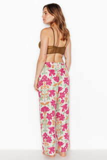JUILLET PANTALON DE PYJAMA 7/8&egrave;me MULTICO ROSE