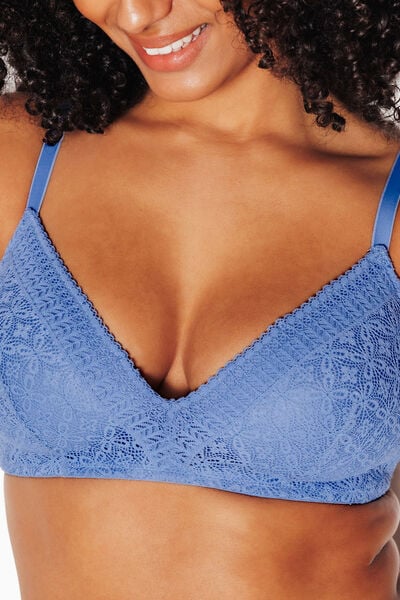 SOUTIEN-GORGE SANS ARMATURES AMPLI BLEU