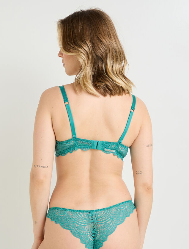 DENTELLE SOUTIEN-GORGE EMBOITANT DENTELLE Vert clair