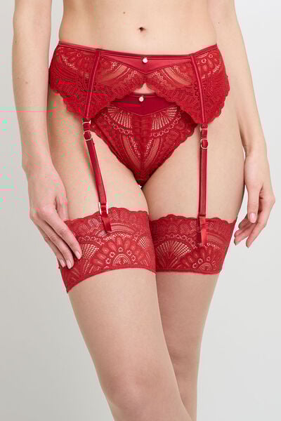 BAS AUTOFIXANTS 20 DENIERS ROUGE
