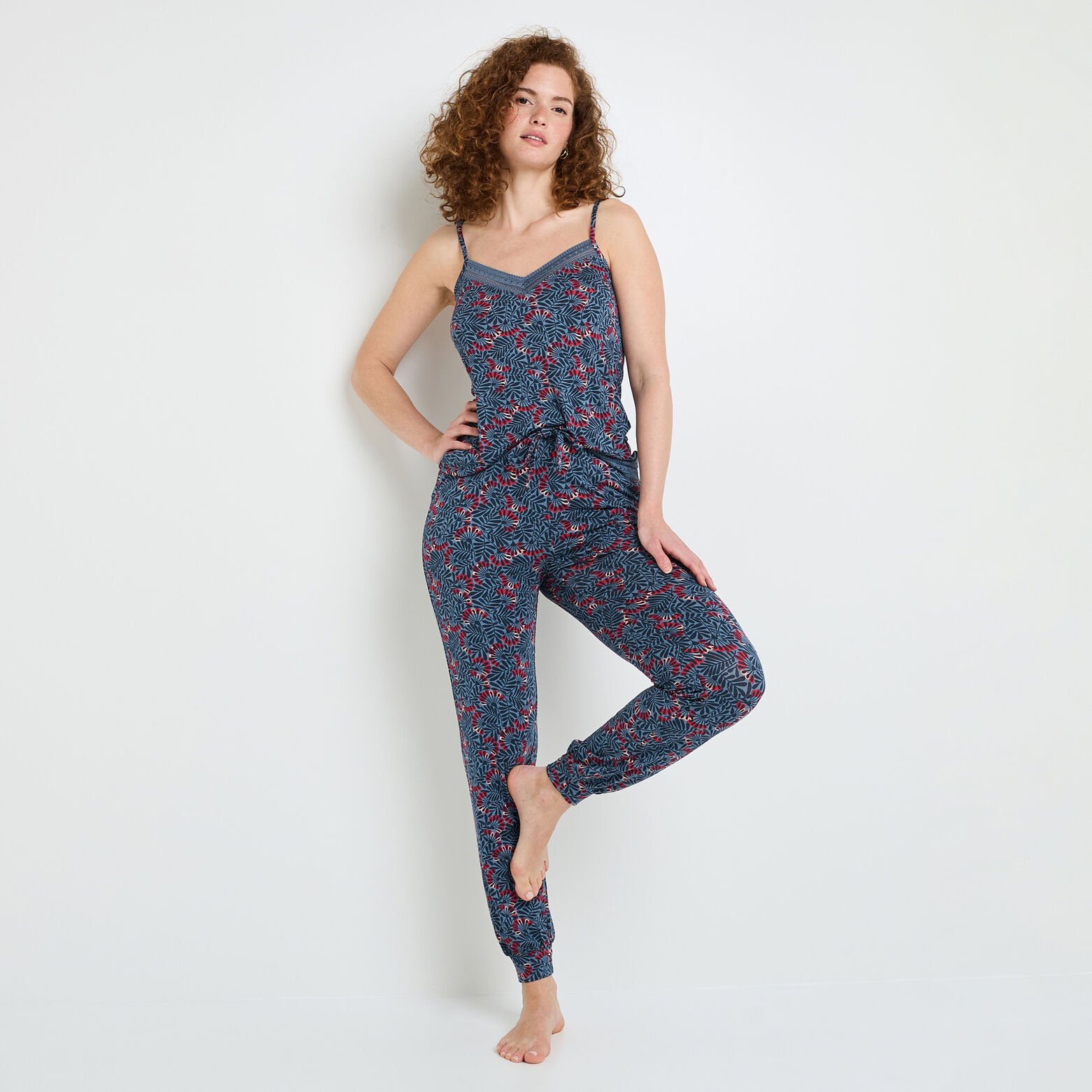 CAMILLE Pantalon de pyjama MULTICO BLEU