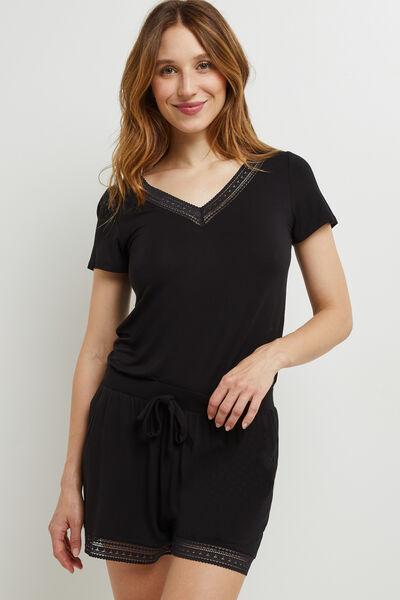 CAMILLE SHORT VISCOSE NOIR
