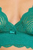 DENTELLE SOUTIEN-GORGE SANS ARMATURES VERT