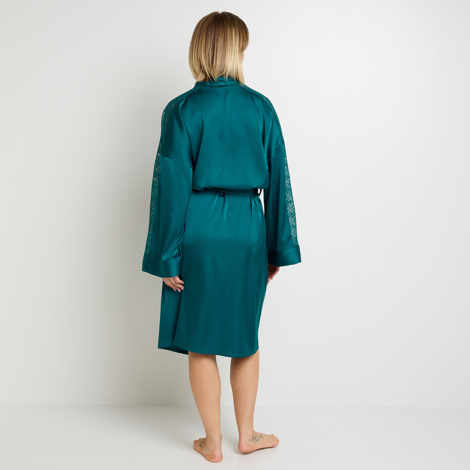 Ensemble FEMME canard sans-armatures, tanga & kimono