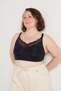 DENTELLE Soutien-gorge Post opératoire Brassière NOIR