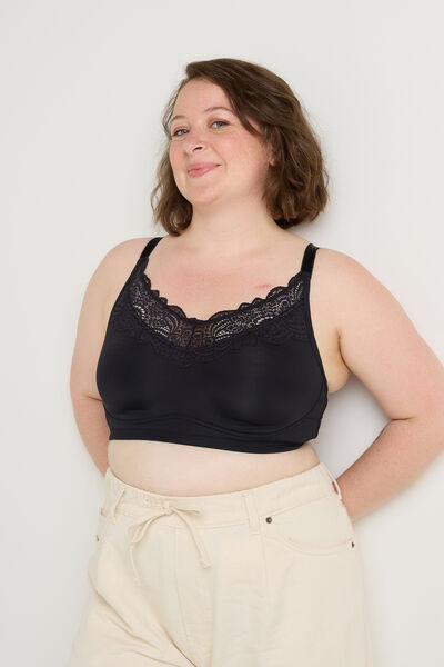 DENTELLE Soutien-gorge Post opératoire Brassière NOIR