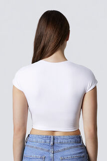ILANA TEE-SHIRT COURT BLANC