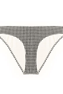 BONNIE Maillot culotte vichy BLANC/NOIR