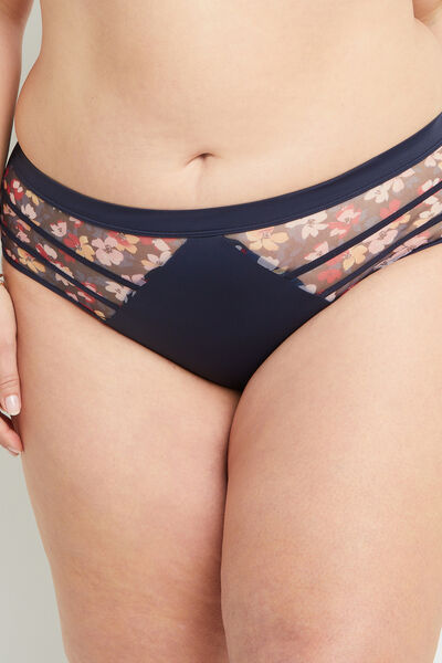 BLANCHE SHORTY TULLE MULTICO BLEU