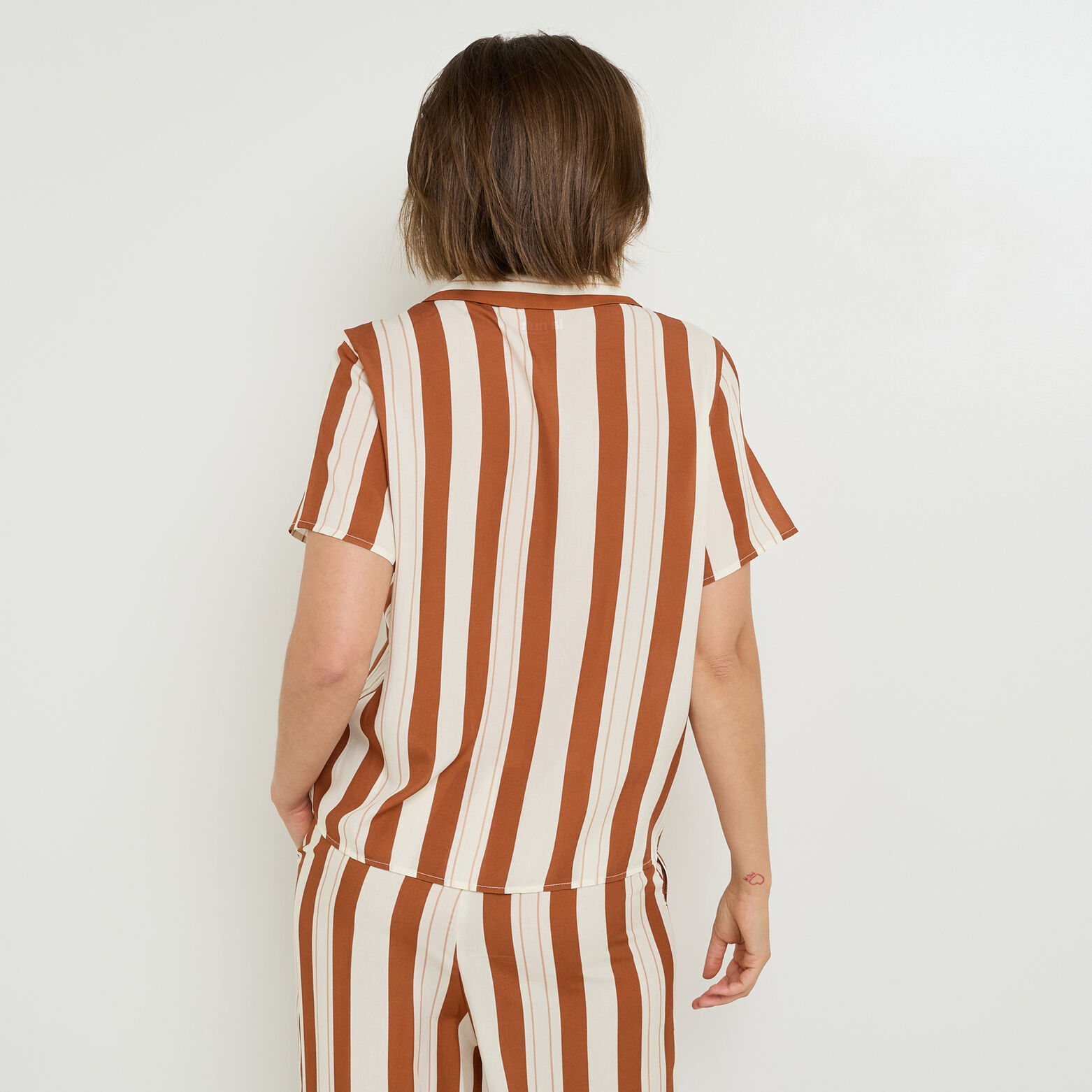HAYA CHEMISE MANCHES COURTES MULTICO BLANC