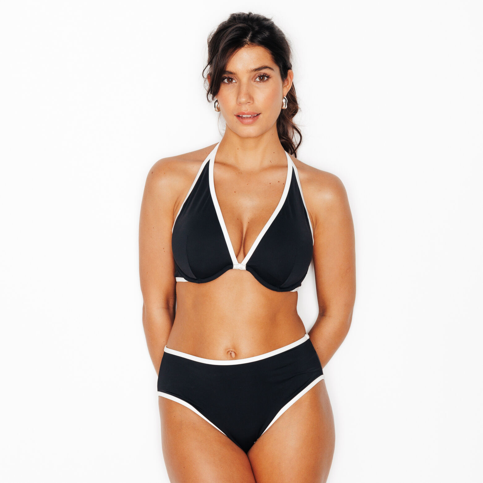 NOELI Maillot de bain triangle plunge NOIR