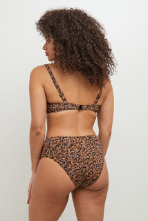 MAMBO MAILLOT DE BAIN CULOTTE HAUTE MULTICO MARRON