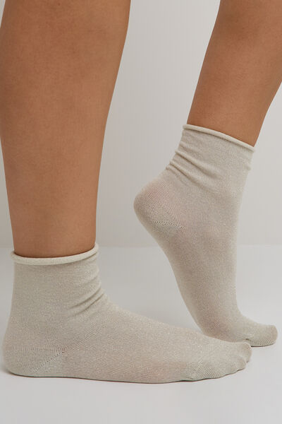 PAIRE DE CHAUSSETTES A PAILLETTES PEAU