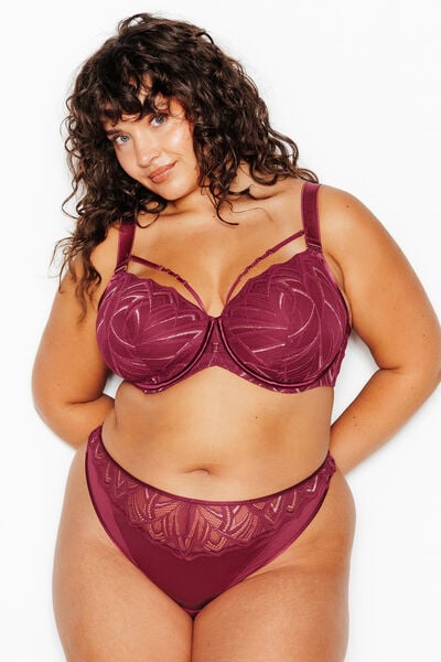 SOUTIEN-GORGE AMPLIFORME BORDEAUX
