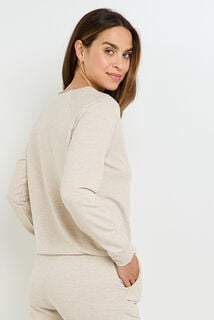 HOBBY TEE-SHIRT MANCHES LONGUES BEIGE