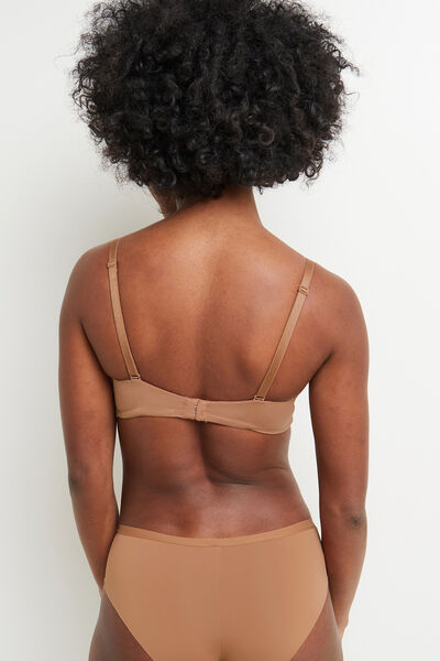 SOUTIEN-GORGE SANS ARMATURES MICROFIBRE PEAU BRONZEE