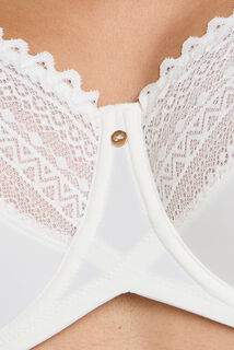 DOUCE SOUTIEN-GORGE EMBOITANT GRANDE TAILLE MICROF ECRU