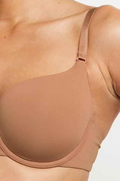 SOUTIEN-GORGE AMPLIFORME MICROFIBRE PEAU BRONZEE