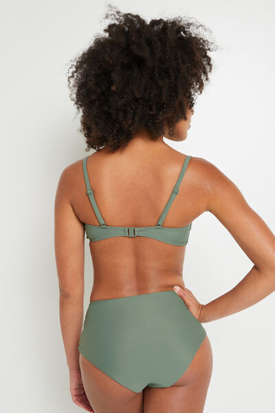 MAILLOT DE BAIN CULOTTE HAUTE KAKI