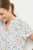 BEACH CHEMISE IMPRIME MULTICO BLEU