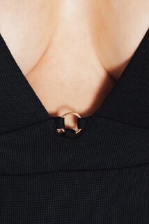 MALOU Maillot de bain 1 Pi&egrave;ce Triangle NOIR