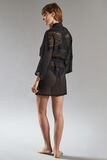 CASSY DESHABILLE MOUSSELINE NOIR