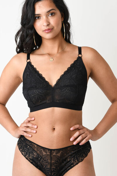 SOUTIEN-GORGE SANS COQUES NOIR NOIR