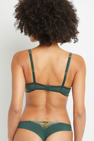 BETSY SOUTIEN-GORGE BRASSIERE TULLE VERT FONCE