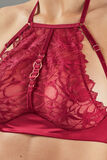 APOLLON SOUTIEN-GORGE PLONGEANT DENTELLE BORDEAUX