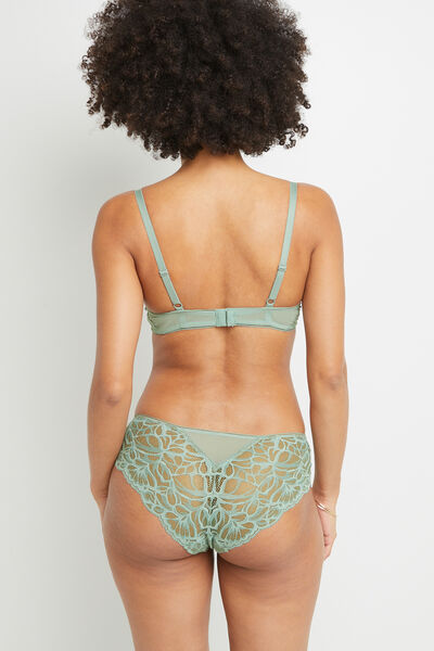 SHORTY DENTELLE RECYCLEE Vert clair