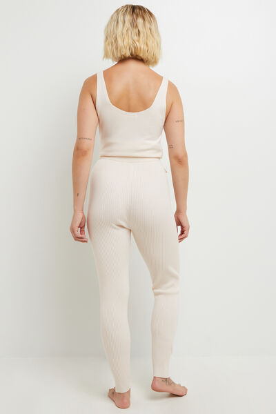 CAFE LEGGING VISCOSE ECRU