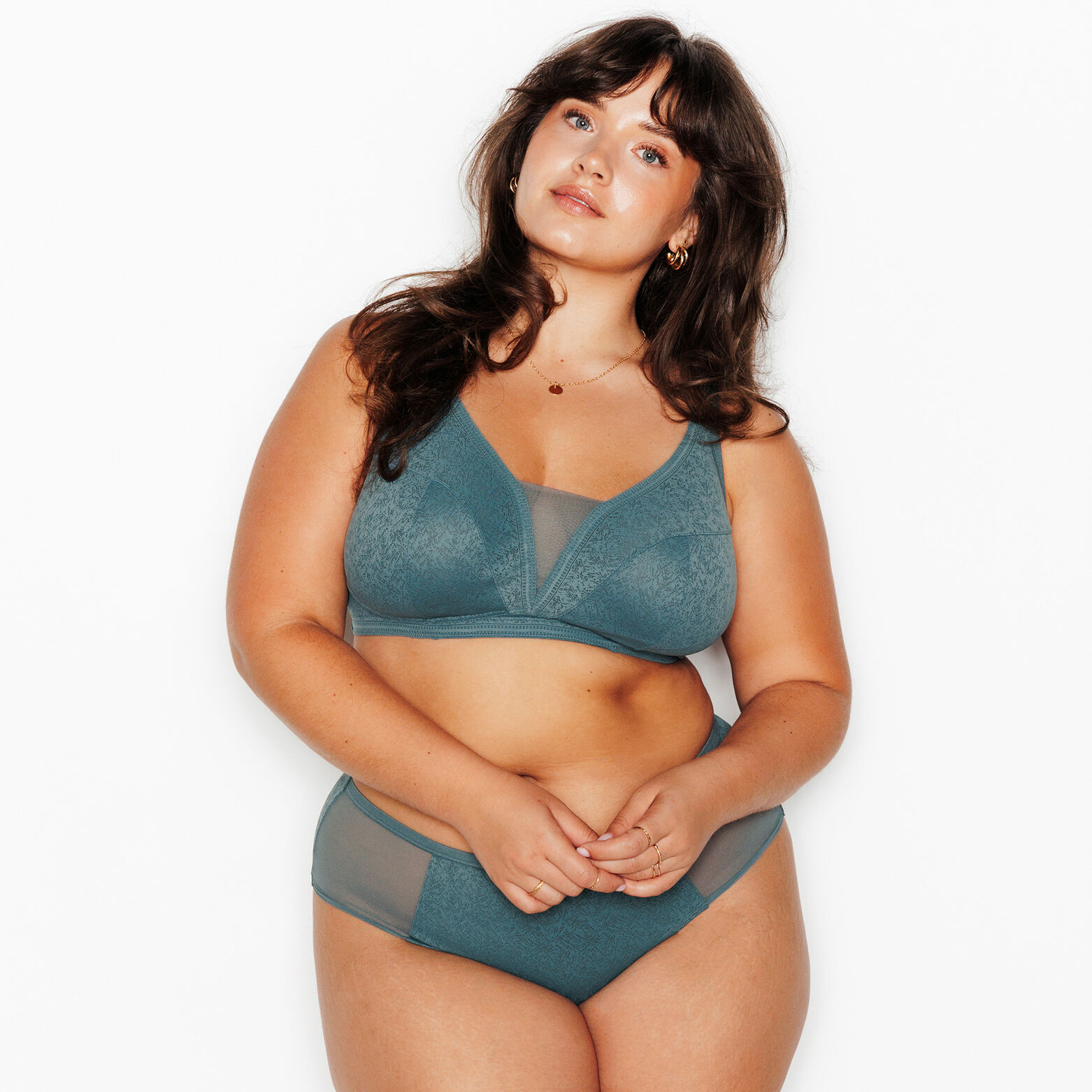 JULIANE SOUTIEN-GORGE SANS ARMATURES PETROLE