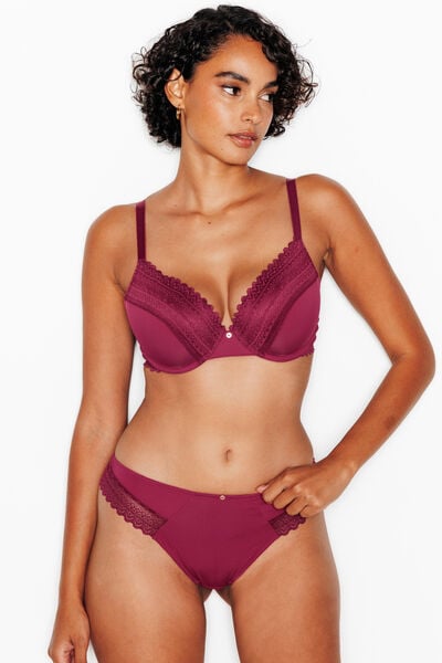 DOUCE SOUTIEN-GORGE AMPLIFORME BORDEAUX