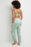 BARNEY PANTALON SATIN IMPRIME Vert clair