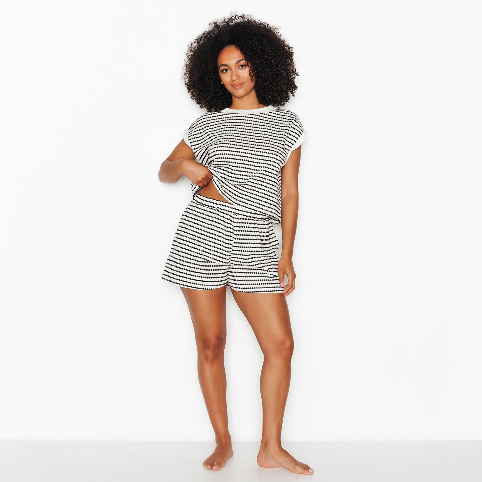 PAVANE SHORT MULTICO BLANC
