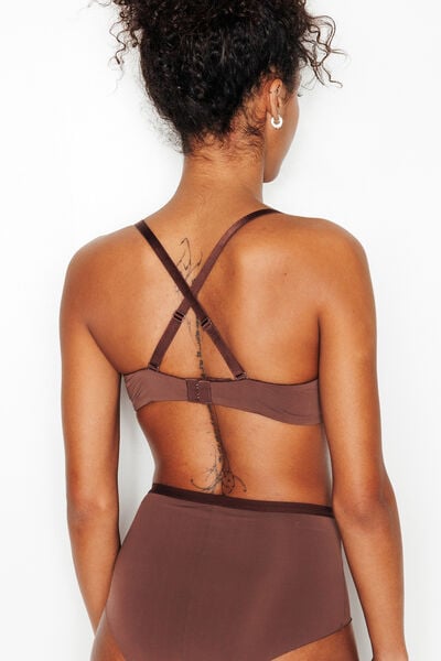 PERFECT SOUTIEN-GORGE EMBOITANT MICROFIBRE MARRON
