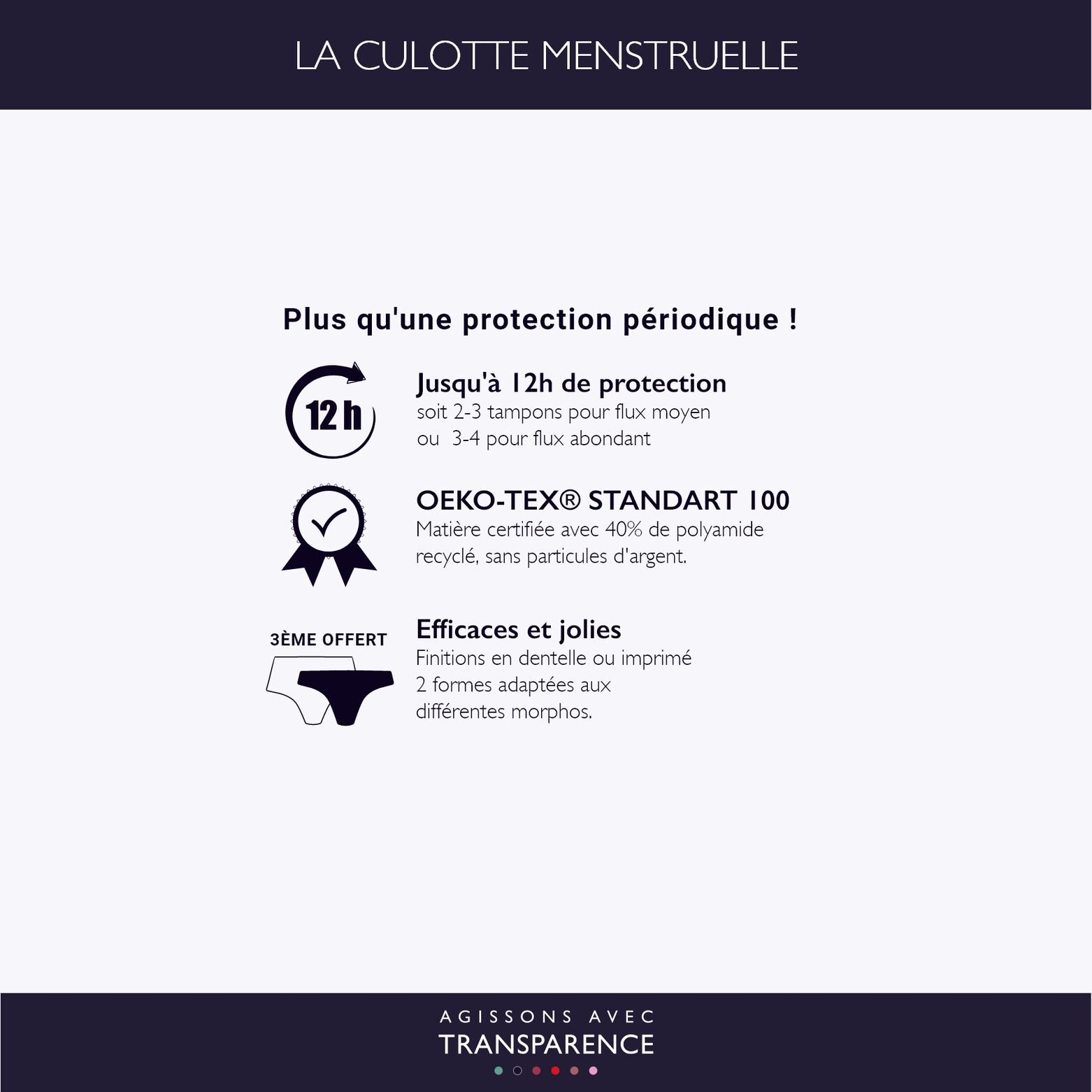 BABOU SHORTY MENSTRUEL FLUX MOYEN NOIR