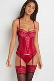 TRINITY GUEPIERE DENTELLE ROUGE
