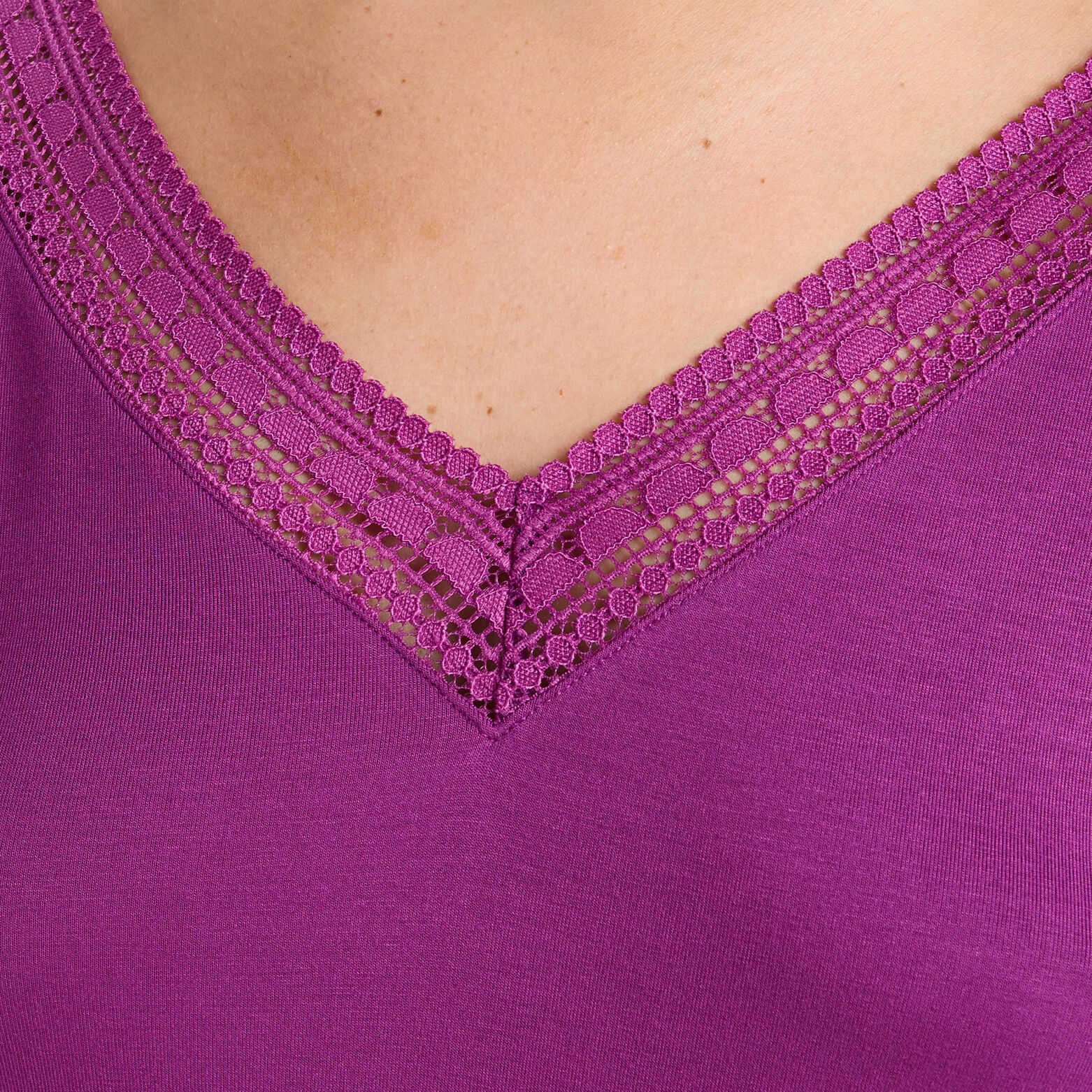 CAMILLE Tee-shirt manches longues VIOLET