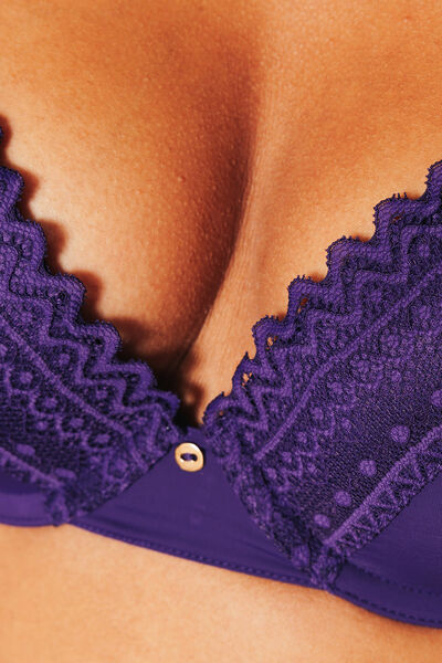 SOUTIEN-GORGE AMPLIFORME MICROFIBRE VIOLET