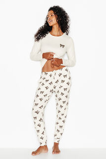 JOLISA PANTALON DE PYJAMA MULTICO BLANC