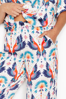 GIRLY PANTALON 7/8 MULTICO BLANC