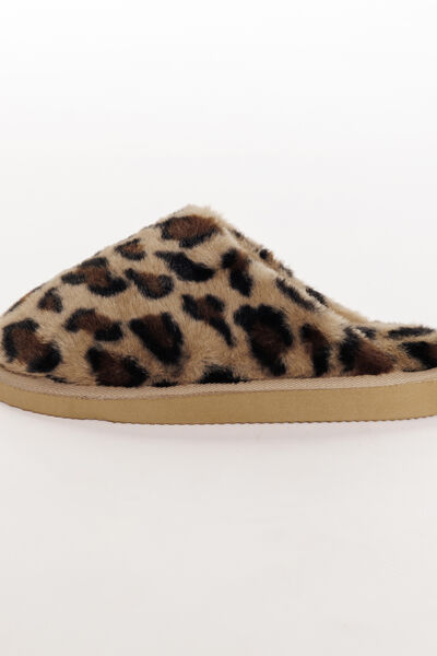 CHAUSSONS FEMME LEOPARD MULTICO MARRON